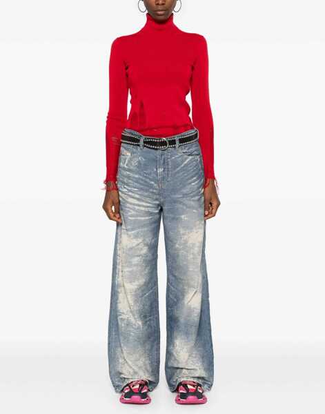 Blugi drepti Diesel Low Waist Bleached Effect 1996 D-Sire Jeans Blue Femei (BM 19088618) 2