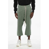 Pantaloni casual Solid Color Cropped Cargo Pants With Elastic Waistband Barbati