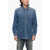 Diesel Denim D-Simply-Rs Shirt With Frayed Details Blue