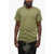 Rick Owens Drkshdw Solid Color Crew-Neck T-Shirt Green