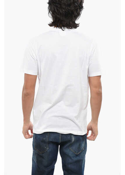 Tricouri DSQUARED2 Cotton Crew-Neck T-Shirt Porn Star White Barbati (BM 19088639) 2