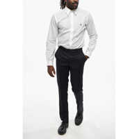 Pantaloni eleganti pentru Barbati - Pantaloni eleganti CORNELIANI Virgin Wool Pants With Hidden Closure Blue Barbati (BM 19088648) - B-mall.ro