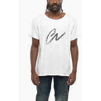 Tricouri Solid Color Crew-Neck T-Shirt With Contrasting Print Barbati