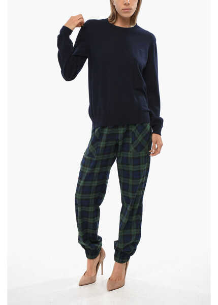 Pulovere A.P.C. Solid Color Philo Wool Crew-Neck Sweater Blue Femei (BM 19088675) 4