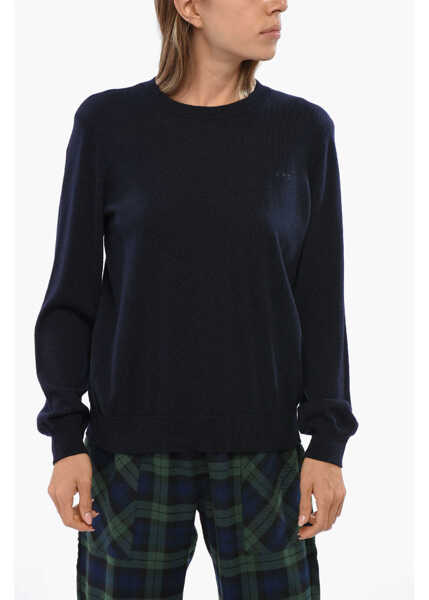 Pulovere A.P.C. Solid Color Philo Wool Crew-Neck Sweater Blue Femei (BM 19088675) 1
