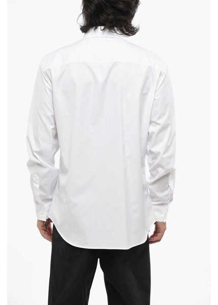 Camasi casual DSQUARED2 Popeline Bloody Red Shirt With Print White Barbati (BM 19088774) 2