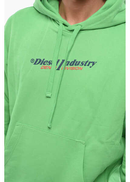 Bluze de trening Diesel Brushed Cotton Industry Hoodie Green Barbati (BM 19088813) 3