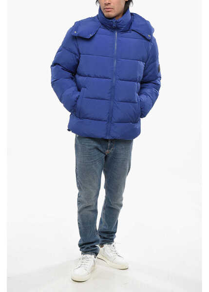 Jachete Diesel Padded Step-Out Jacket With Removable Hood Blue Barbati (BM 19088831) 4