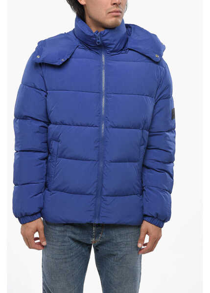 Jachete Diesel Padded Step-Out Jacket With Removable Hood Blue Barbati (BM 19088831) 1