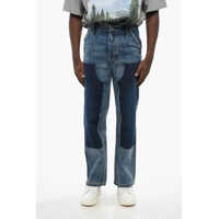 Blugi drepti Patchwork Effect Straight Leg Jeans 21Cm Barbati