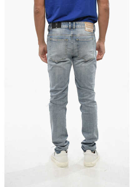 Blugi slim fit Diesel Light Washed Sleenker Skinny Fit Denims 14Cm Light Blue Barbati (BM 19088840) 2