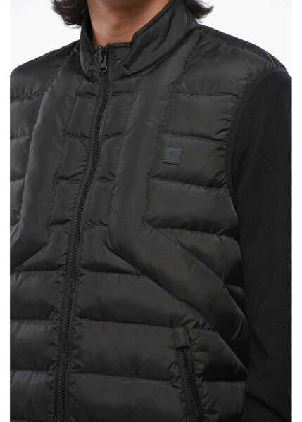 Jachete Diesel Quilted Dwain Vest With Front Zip Black Barbati (BM 19088867) 3