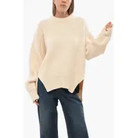 Pulovere Wool Crew-Neck Sweater With Side Split Femei
