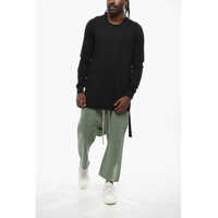 Tricouri Rick Owens pentru Barbati - Tricouri Rick Owens Long Sleeved Crew-Neck T-Shirt With Logoed Detail Black Barbati (BM 19088888) - B-mall.ro