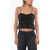 Isabel Marant Etoile Macrame' Lace Gloria Crop Top Black