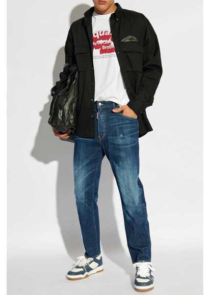 Camasi casual DSQUARED2 Button-Down Icon Shirt With Utility Pockets Black Barbati (BM 19088963) 2