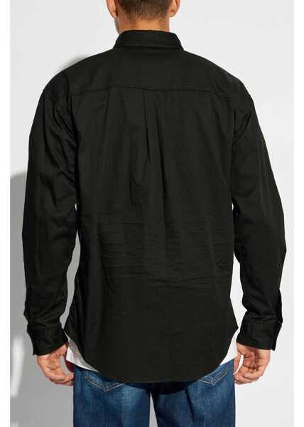 Camasi casual DSQUARED2 Button-Down Icon Shirt With Utility Pockets Black Barbati (BM 19088963) 4