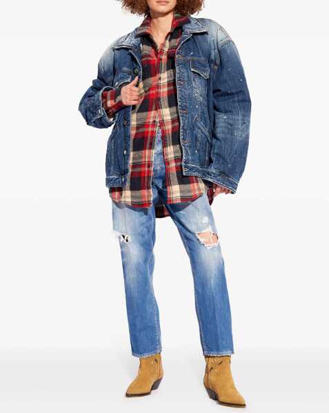 Paltoane DSQUARED2 Virgin Wool Blend Fully-Lined Coat Brown Barbati (BM 19088978) 2