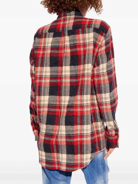 Paltoane DSQUARED2 Virgin Wool Blend Fully-Lined Coat Brown Barbati (BM 19088978) 4