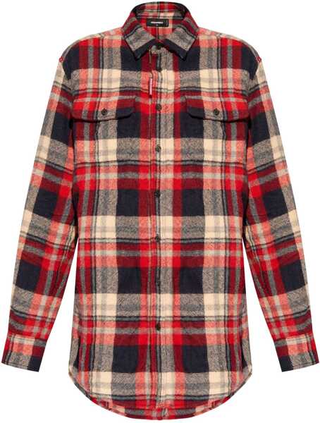 Paltoane DSQUARED2 Virgin Wool Blend Fully-Lined Coat Brown Barbati (BM 19088978) 1