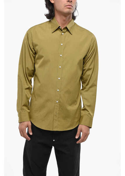 Camasi casual DSQUARED2 Popeline Fullback Shirt With Back Print Military Green Barbati (BM 19088981) 1