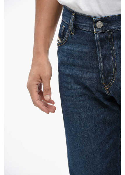 Blugi slim fit Diesel Library Dark Washed D-Sark Slim Fit Denims 17Cm Blue Barbati (BM 19088984) 3