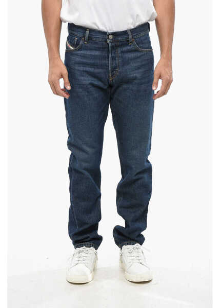 Blugi slim fit Diesel Library Dark Washed D-Sark Slim Fit Denims 17Cm Blue Barbati (BM 19088984) 1