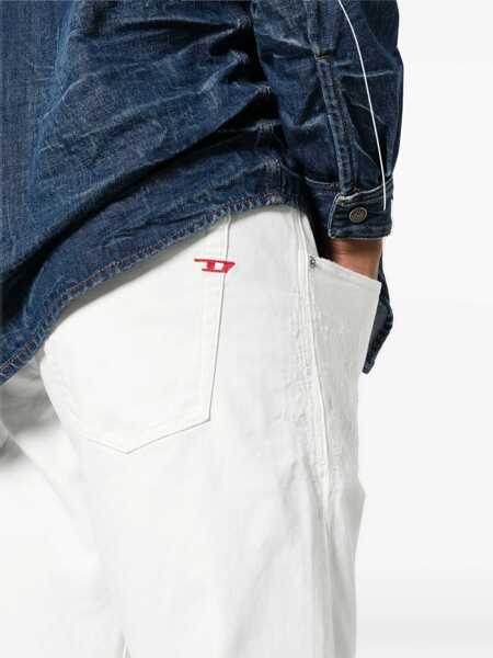 Blugi drepti Diesel Joggjeans Stretch D-Krooley Denims With Elastic Waistband 16 White Barbati (BM 19088990) 5
