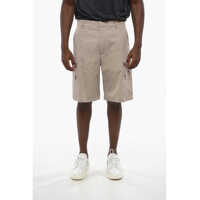 Pantaloni scurti Cotton Blend Cargo Shorts With Belt Loops Barbati