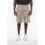 Dior Cotton Blend Cargo Shorts With Belt Loops Beige