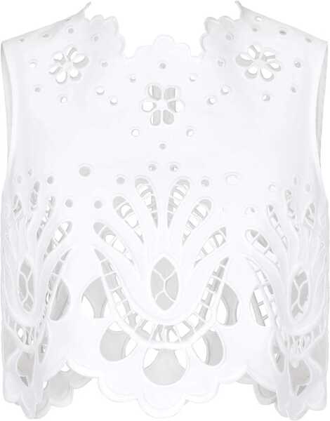 Bluze Dolce & Gabbana Sangallo Cropped Top White Femei (BM 19089005) 1
