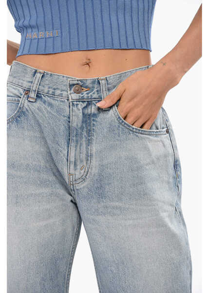 Blugi drepti Cline Frayed Hem Boot Cut Jeans 30Cm Blue Femei (BM 19089011) 3