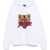 DSQUARED2 Fleeced Cotton Angry Bear Hoodie White