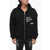 DSQUARED2 Cotton Rebeauty Full Zip Hoodie Black