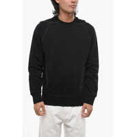 Bluze de trening Brushed Cotton Crew-Neck Sweatshirt With Visible Stitching Barbati