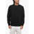 Alexander McQueen Brushed Cotton Crew-Neck Sweatshirt With Visible Stitching Black