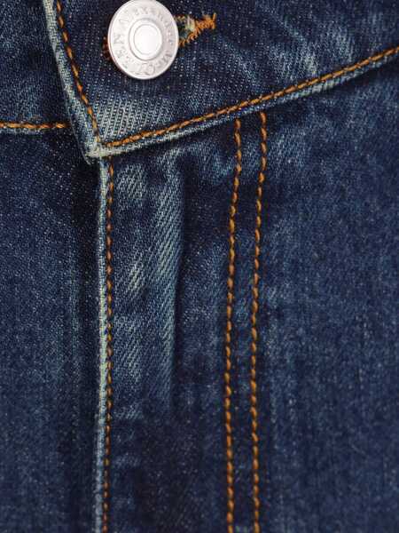 Blugi drepti Alexander McQueen Cuffed Hem Stonewashed Jeans Blue Femei (BM 19089068) 4