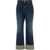 Alexander McQueen Cuffed Hem Stonewashed Jeans Blue