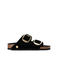 Sandale Birkenstock Arizona Big Buckle Black, Velvet Textile Shoes Femei