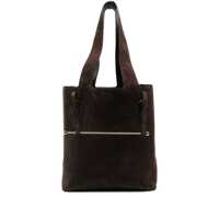 Genti de mana Strathberry Melody Tote Suede Suede Chocolate Bags Femei