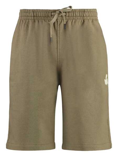 Pantaloni Isabel Marant Isabel Marant Mahelo Cotton Bermuda Shorts BROWN Barbati (BM 19089663) 1