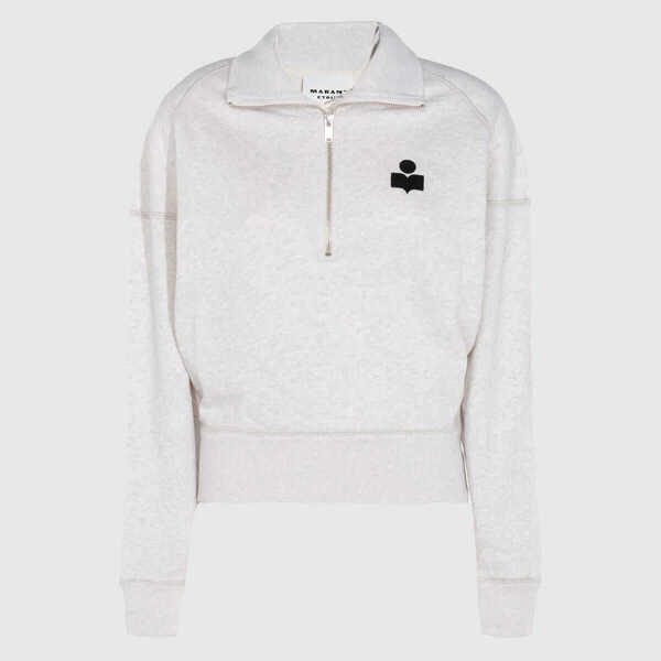 Pulovere Isabel Marant Isabel Marant toile Grey Cotton Sweatshirt Beige Femei (BM 19089702) 1