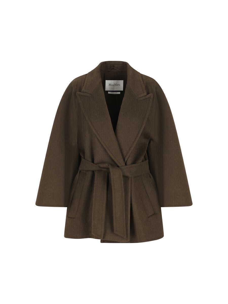 Paltoane Max Mara Max Mara Coats MOSS GREEN Femei (BM 19089951) 1