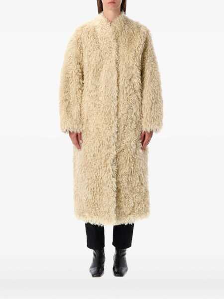 Paltoane STAND STUDIO Stand Studio Carolina Long Curly Faux-Fur Coat WHITE Femei (BM 19090500) 1