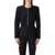Balmain Balmain Cropped Black Wool Jacket With Gold Zip Black