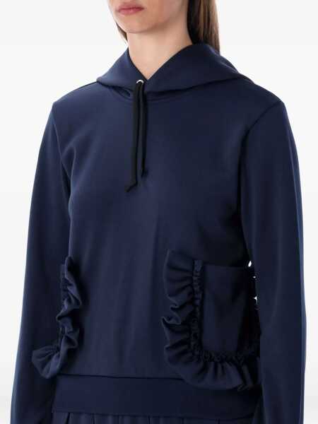 Bluze de trening Comme des Garons Comme Des Garons Navy Hoodie With Ruffle Pockets NAVY Femei (BM 19090695) 3
