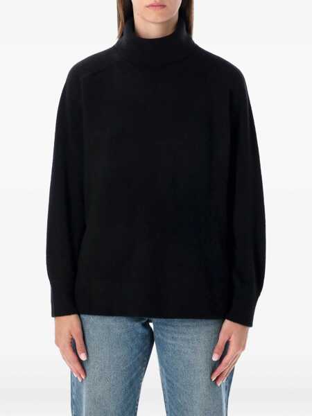 Pulovere American Vintage American Vintage Raxow Turtleneck Jumper Black Femei (BM 19090740) 1