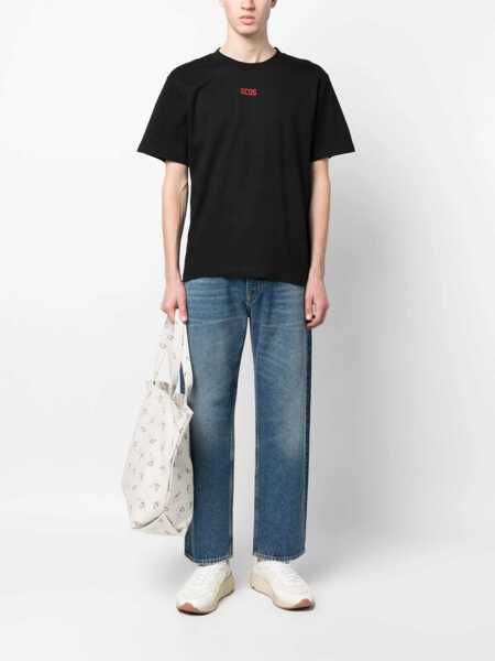 Tricouri GCDS Gcds T-Shirt With Print Black Barbati (BM 19091115) 2