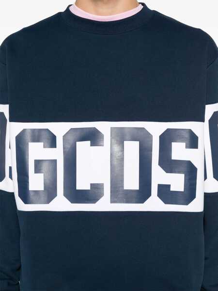 Pulovere GCDS Gcds Logo Print Sweatshirt Black Barbati (BM 19091856) 5