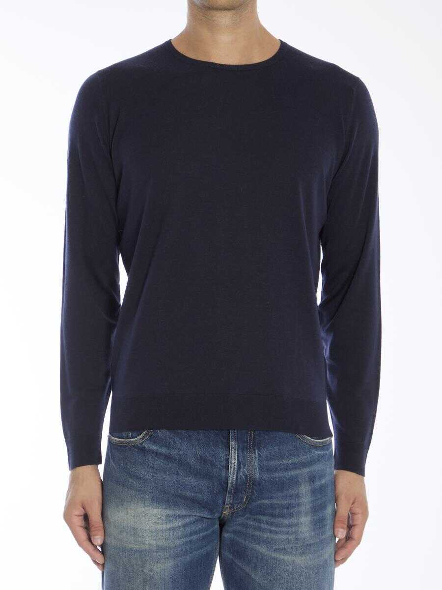 Pulovere John Smedley Lundy Sweater BLUE Barbati (BM 19091937) 1